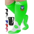 thumbnail image 1 of Mojo Compression Socks for Women and Men Circulation 20-30mmHg - Neon Green, XL, 1 of 8