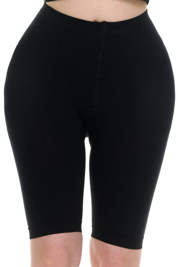 Mojo Opaque Compression Shorts for Women Circulation 20-30mmHg - Black, Medium