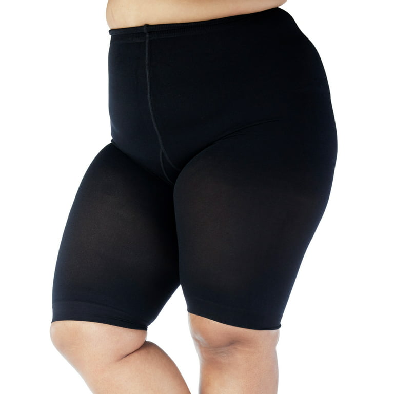 Mojo Opaque Compression Shorts for Women Circulation 20-30mmHg - Black,  Medium 