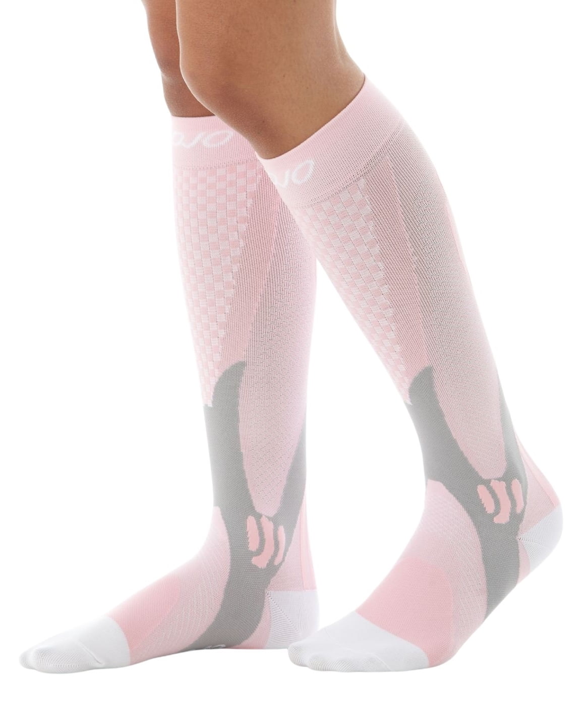 Mojo Compression Socks for Women and Men Circulation 20-30mmHg - Pink, X-Large