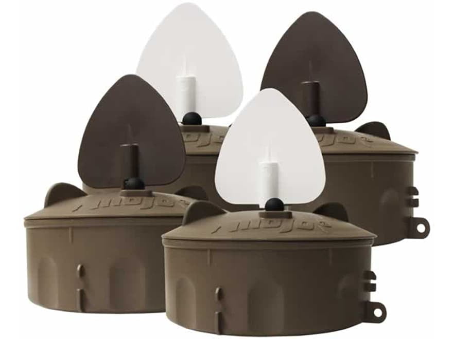 MOJO Outdoors New Flock A Flicker 2 Motion Spinning Wing Duck Decoys 4...