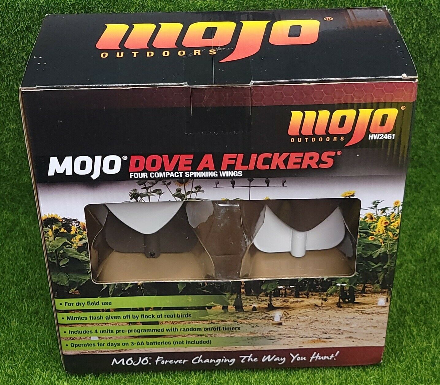 Mojo Outdoors HW2461 Hunting Dove Decoys, Dove a Flickers, 4 Pack, 2.5