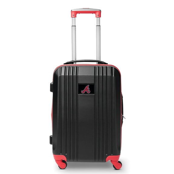Mojo Outdoors MLB Atlanta Braves 21 in. Carry-On Hardcase Two-Tone Spinner