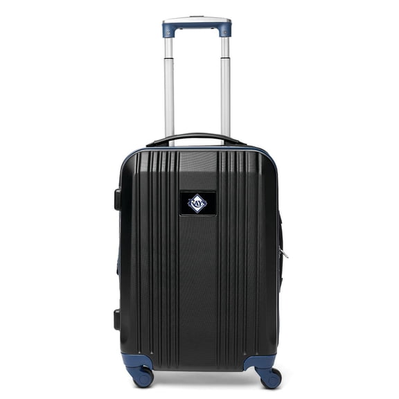 Mojo Outdoors MLB Tampa Bay Rays 21 in. Carry-On Hardcase Two-Tone Spinner