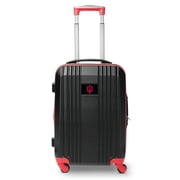 Mojo Outdoors NCAA Indiana Hoosiers 21 in. Carry-on Hardcase Two-Tone Spinner