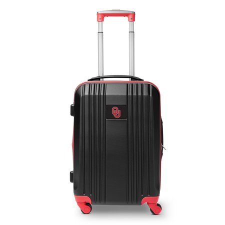 Mojo Outdoors NCAA Oklahoma Sooners 21 in. Carry-on Hardcase Two-Tone Spinner
