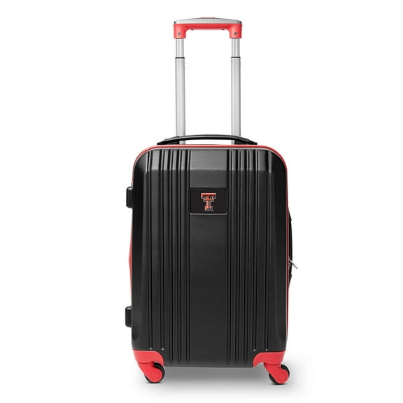 Mojo Outdoors NCAA Texas Tech Red Raiders 21 in. Carry-on Hardcase Two-Tone Spinner
