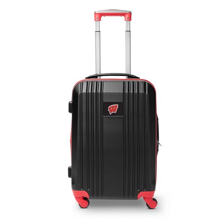 Mojo Outdoors NCAA Wisconsin Badgers 21 in. Carry-on Hardcase Two-Tone Spinner
