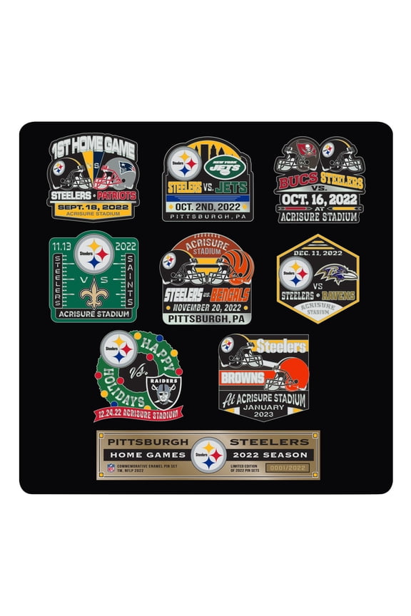 Pittsburgh Steelers 9-Pack Collector Pin Set
