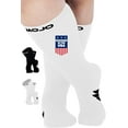 thumbnail image 1 of Mojo Plus Size Support Stockings for Men & Women 15-20mmHg - White, 2X-Large, 1 of 10