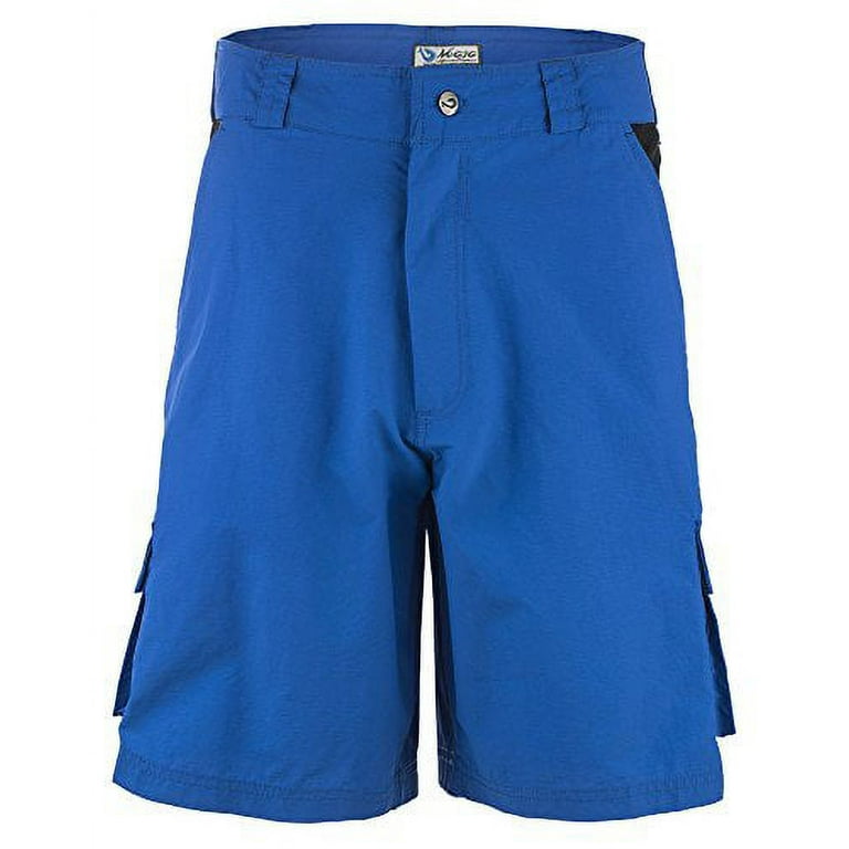 Mojo Sportswear Super Tec Technical Fishing Shorts (28, Blue)