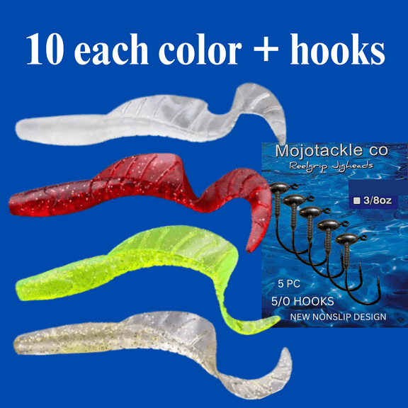 Mojo Twist Variety Pack With Reel Grip Jigheads