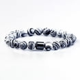 thumbnail image 1 of Magnetic Bracelet for Men - Natural Stones Handmade Bracelet with 800 Gauss Magnets, Lightweight & Stylish, Unisex Jewellery Gift, 1 of 6