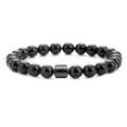 thumbnail image 1 of Magnetic Bracelet for Men - Natural Stones Handmade Bracelet with 800 Gauss Magnets, Lightweight & Stylish, Unisex Jewellery Gift, 1 of 6