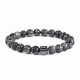 thumbnail image 1 of Magnetic Bracelet for Men - Natural Stones Handmade Bracelet with 800 Gauss Magnets, Lightweight & Stylish, Unisex Jewellery Gift, 1 of 6