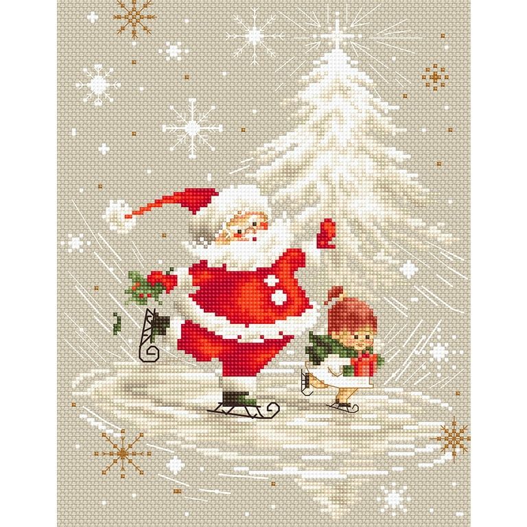 Santa Interior Counted Cross Stitch Kit - Needlework Projects, Tools &  Accessories