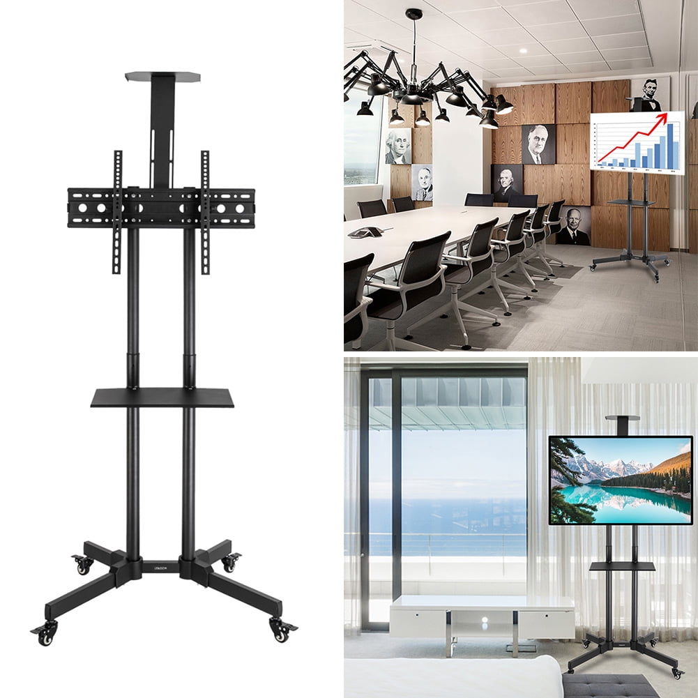 Mojoyce Mobile TV Cart Floor Stand Lifting Trolley for 3270 inch TV