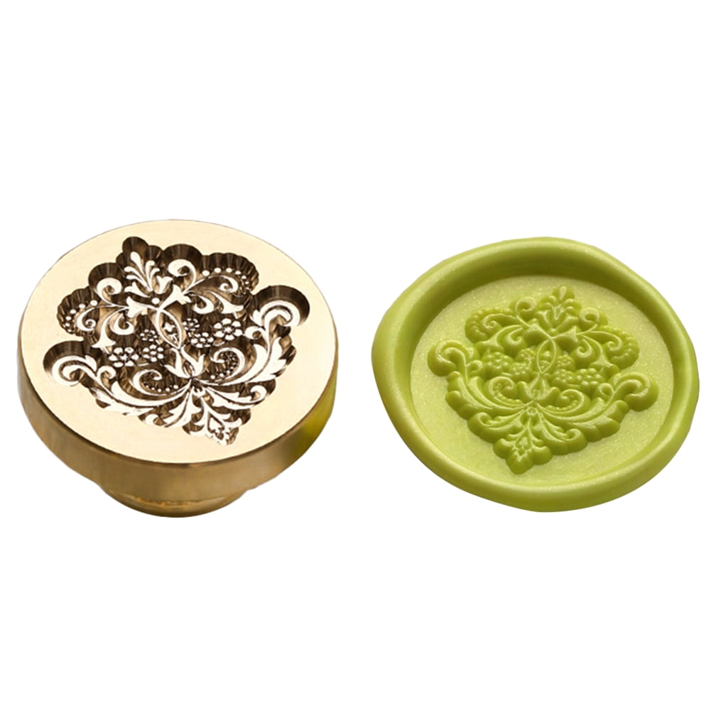 Mojoyce Plant Series Stamp Head 3D Relief Copper Head for Wedding Card