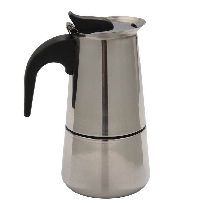  Maxmartt Stainless Steel Moka Pot Stovetop Espresso Coffee Maker  with Safety Valve 4 Cups: Home & Kitchen