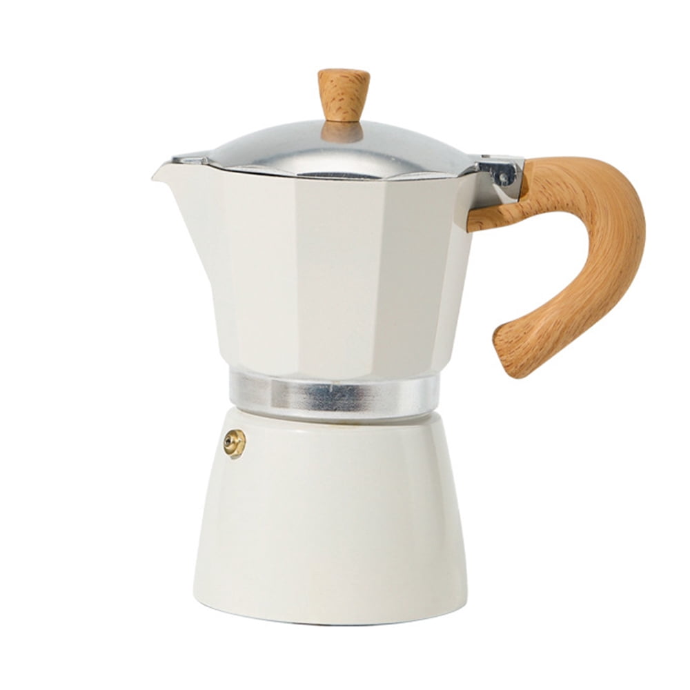 Moka Coffee Pot Stovetop Espresso Maker Aluminum Cuban Coffee Percolator Italian Coffee Maker For Cappuccino Latte 6 cup/10 OZ