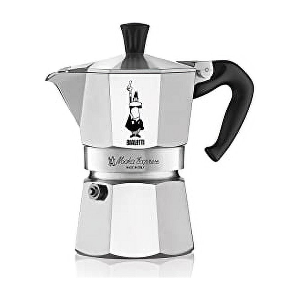 Moka Express Iconic Stovetop Espresso Maker, Makes Real Italian Coffee