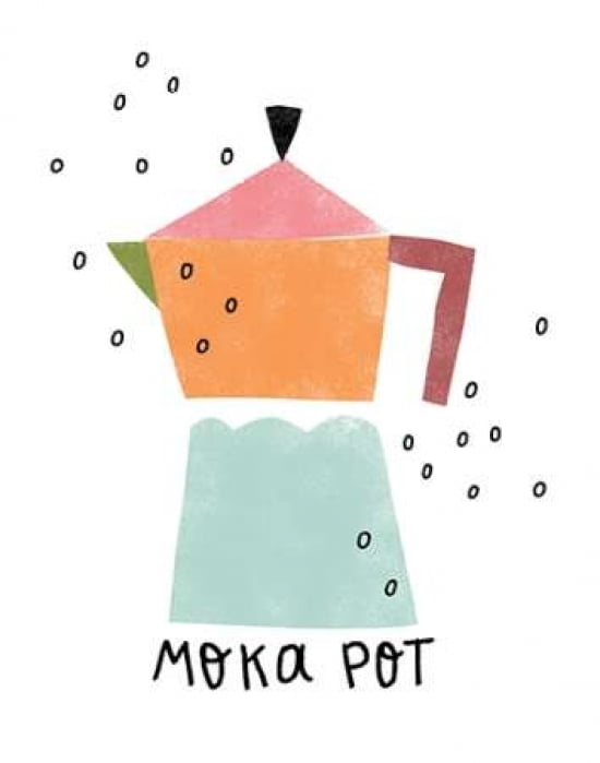 Moka Pot Canvas Art - A Fresh Bunch (22X28)