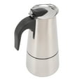thumbnail image 1 of Moka Pot, Stainless Steel Double Bottom Electric Coffe Maker  For Outdoor Camping 100ml,200ml,300ml,450ml,600ml, 1 of 8