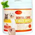 MokaPaw Dog Teeth Cleaning Wipes Dog Tooth Wipes Dental Wipes for