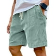 thumbnail image 1 of Mokaloha Men's Corduroy Shorts, Pacificozy Casual Summer Beach Shorts with Drawstring Elastic Waist, Loose Fit Lightweight Shorts with Pockets, 1 of 7