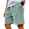 thumbnail image 1 of Men's Corduroy Shorts, Pacificozy Casual Summer Beach Shorts with Drawstring Elastic Waist, Loose Fit Lightweight Shorts with Pockets, 1 of 7
