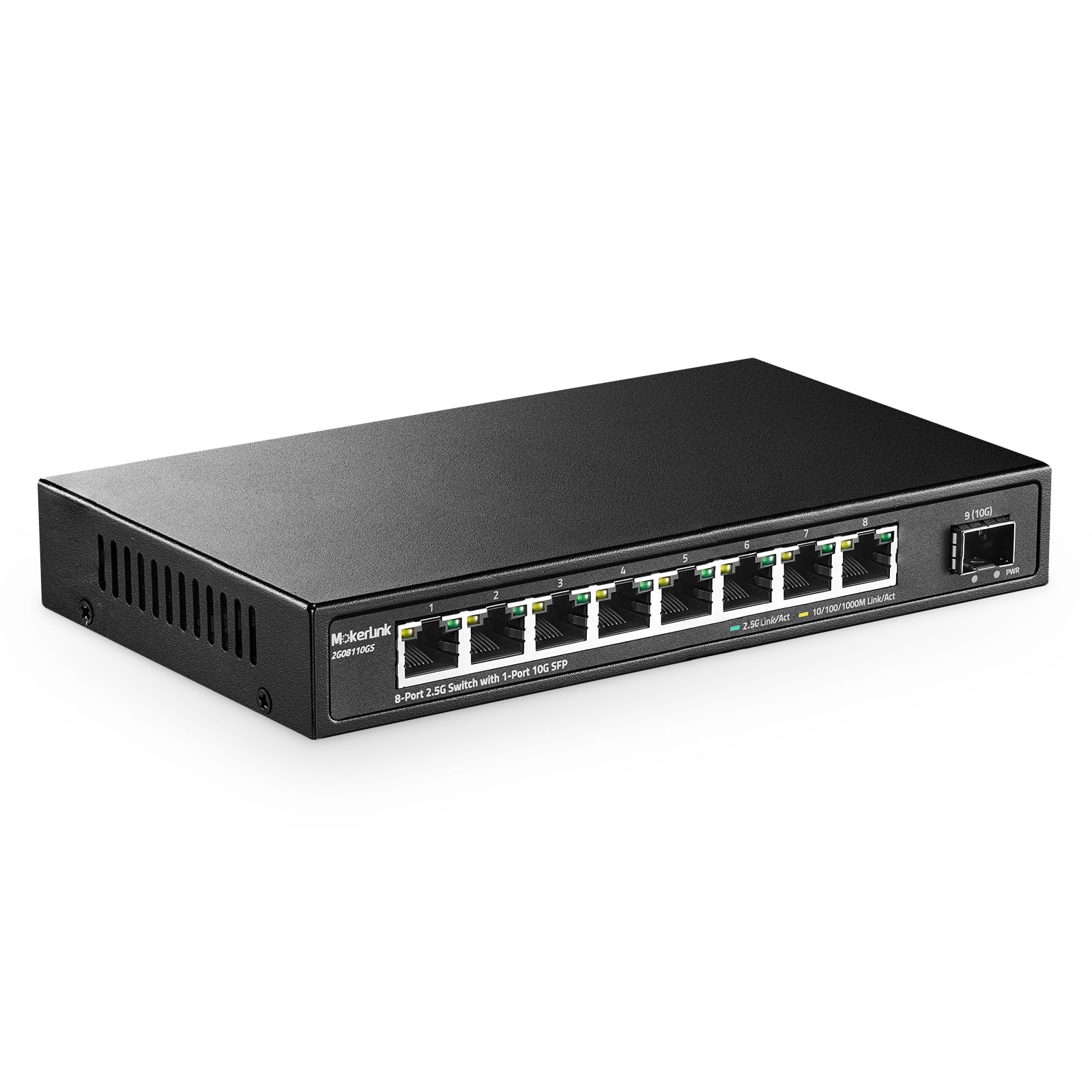 Switch Ethernet RJ45 Gigabit 10/100/1000 + 2 x SFP (mini-GBIC), PoE,  administrable, TL-SG2210P, par