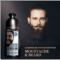 thumbnail image 1 of Mokeru Beard and Hair Color Dye Shampoo for Men Permanent Darkening Hair Coloring, Long Lasting, 200ml Dark Brown, 1 of 5