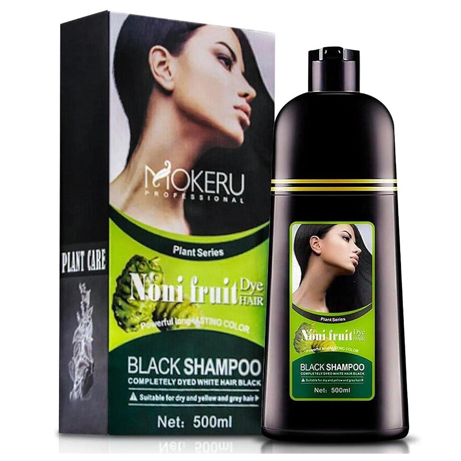 Mokeru Organic Noni Plant Hair Dye Shampoo For Men and Women 500ml