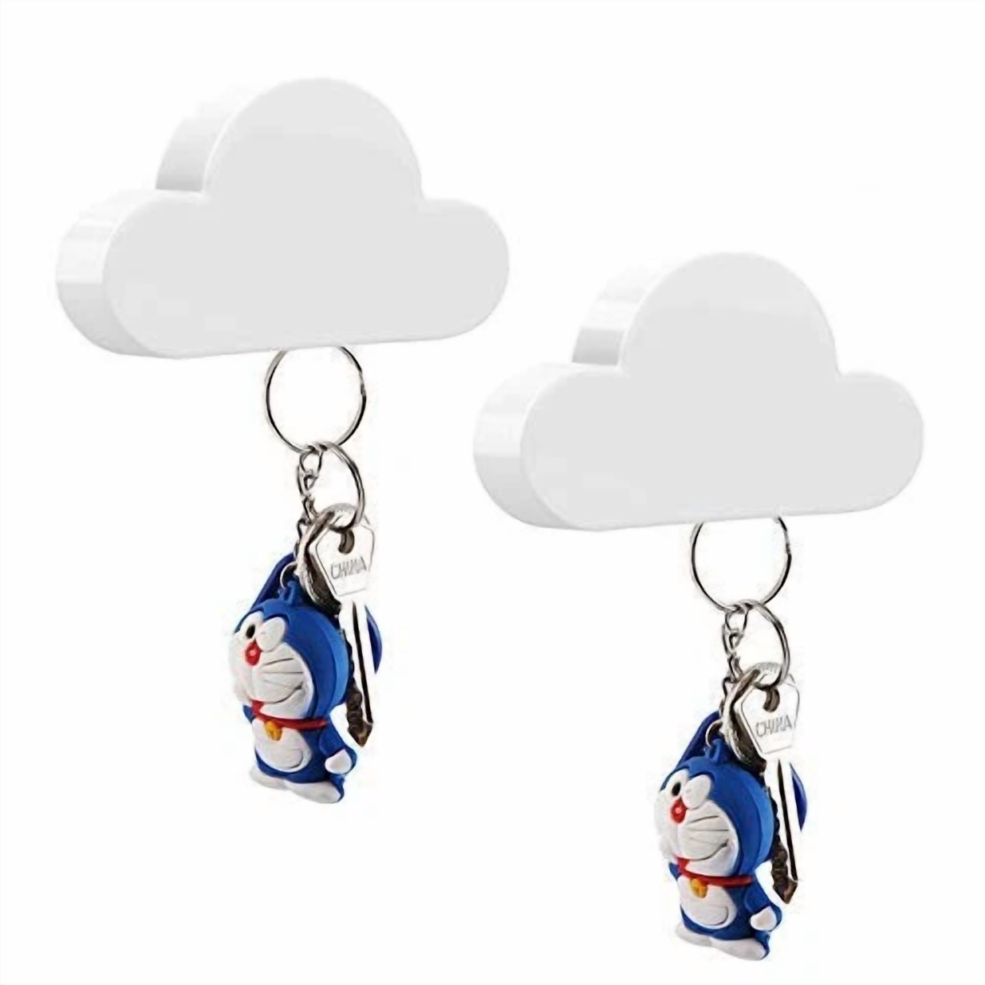 Moko Magnetic Key Holder, [2 Pack] Magnetic Key Rack Organizer Hooks With