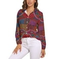 thumbnail image 1 of Mola De Panama Bird Long Sleeve Blouse Woman Streetwear Casual Shirts Summer Oversize Woman Streetwear Clothing Birthday Present, 1 of 7