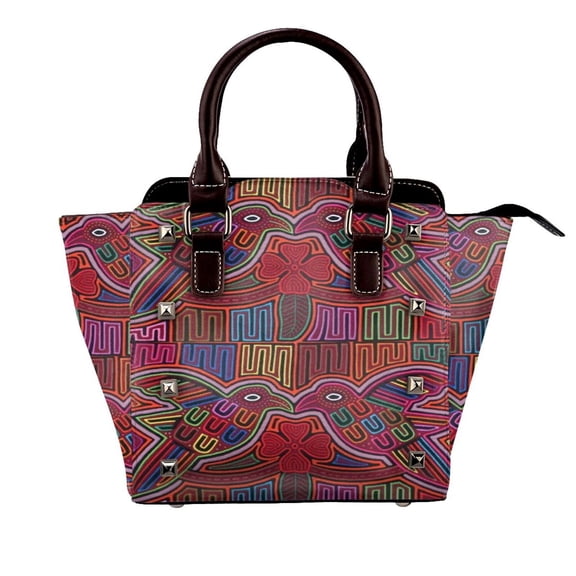 Mola De Panama Bird Rivet Fashion One-Shoulder Women's Handbag Tote Bag