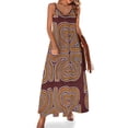 thumbnail image 1 of Mola De Panama Sleeveless Dress Women's Evening Dress Womans Clothing, 1 of 9