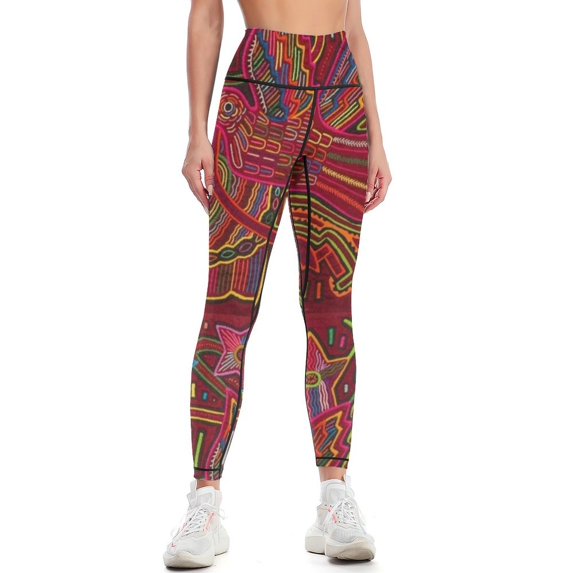 Mola de Panama Leggings Fitness clothing flared sportswear gym for girls Womens Leggings