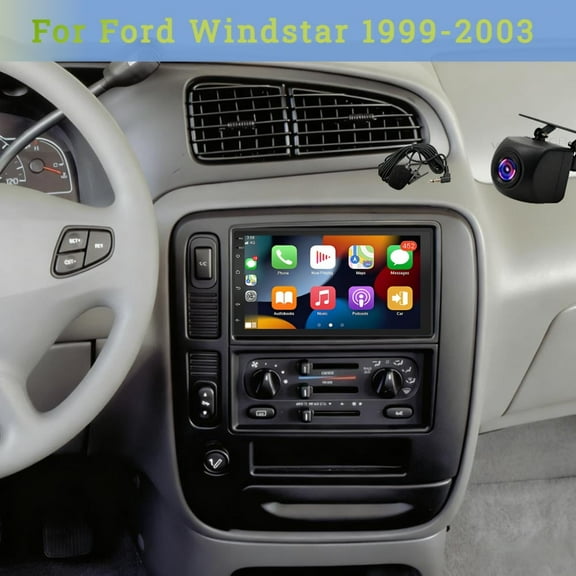 Molaner 2+32G Android 13 Car Stereo for Ford Windstar 1999-2003, 7 inch Touch Screen Fit for Carplay Android Auto with Bluetooth FM/RDS Radio EQ WiFi GPS