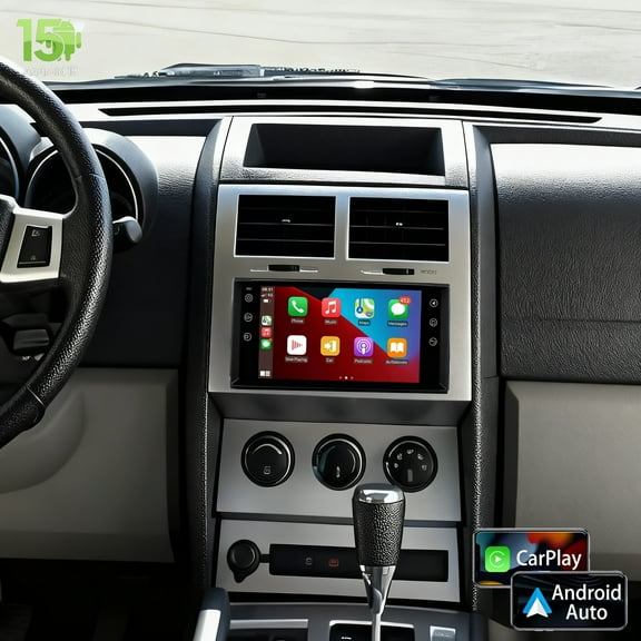 Molaner 2+32G Car Radio for Dodge Nitro 2007-2012 Fit for Wireless CarPlay/Android Auto,7 inch IPS Touch Screen Stereo Android 15 GPS WiFi Bluetooth DSP SWC