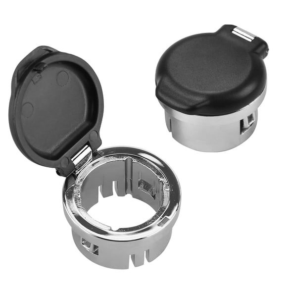 Corfhy 2 PCS Car Cigarette Lighter Cover, Power Outlet Dashboard Holder, Compatible with Chevrolet GMC Cadillac, Replacement 20983936, 25793816