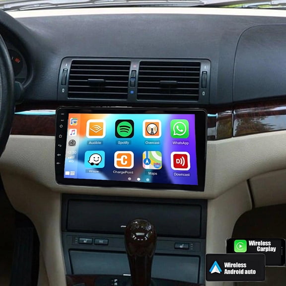 Corfhy 4+64GB Android 15 Radio for BMW 3 Series E46 325i 330i M3 1998-2006, 9 Inch Touchscreen for Carplay&Android Auto Bluetooth 5.0 GPS Navi SWC