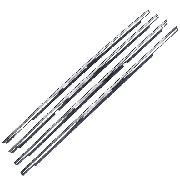 Molaner 4PCS Door Front Rear Weatherstrip Window Moulding Trim Seal Belt Fit for Toyota Camry 2002-2006, Black Rubber Seals Replace 75710-33080 75720-33080 75730-33080 75740-33080