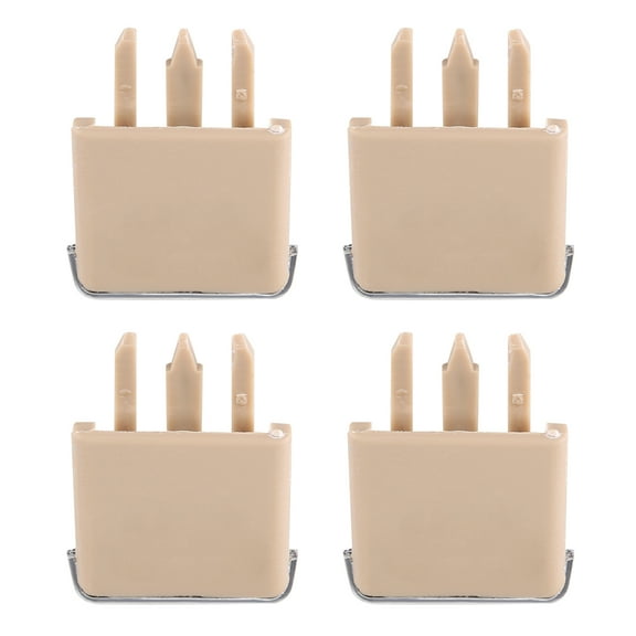 Molaner 4Pcs/Set Beige Auto Air Conditioning A/C Vent Blade Slice Clip Kit Compatible with Toyota Corolla Dashboard Vents,Instrument Panel Left Right Air Outlet Paddle