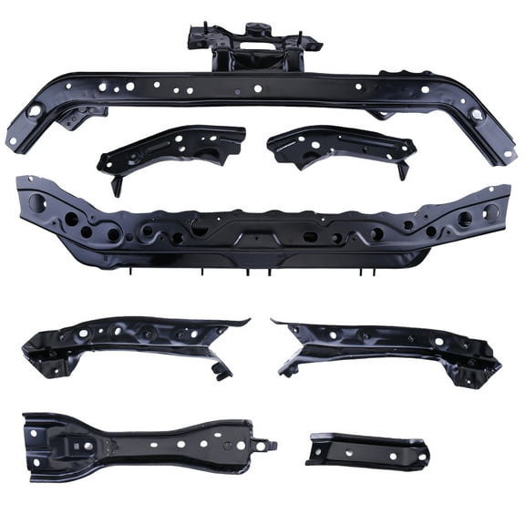 Molaner 8 PCS Radiator Support Bracket Kit for Nissan Sentra 2013-2019 Front Steel Radiator Support Brackets Set Replaces NI1225209, F25213SGMA, F25133SGMA, F25203SGMA