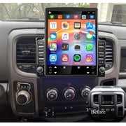 Corfhy 9.7 inch Android 15 Radio Stereo Upgrade Compatible for Dodge Ram 1500 2500 3500 2013-2018 Fit for Wireless CarPlay & Android Auto,Touch Screen, AM/FM, GPS Navigation, SWC, EQ, 2+32G