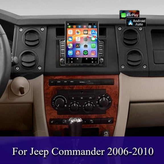 Molaner 9.7 inches HD Touchscreen Car Stereo Radio for Jeep Commander 2006-2010 Fit for Wireless CarPlay & Android Auto, GPS, Bluetooth, WiFi, 2+32G