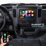 Corfhy Android 13 Car Radio for Freightliner Sprinter 2007-2018 Fit for Carplay Android Auto 7 inch Touch Screen WiFi GPS Bluetooth SWC Mirror Link, 2+32G