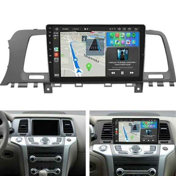 Corfhy Android 13 Car Stereo Radio for Nissan Murano Z51 2008-2016, 9'' HD Touch Screen Compatible with Android Auto/CarPlay, Mirror Link, GPS, WiFi, FM RDS,4+64GB