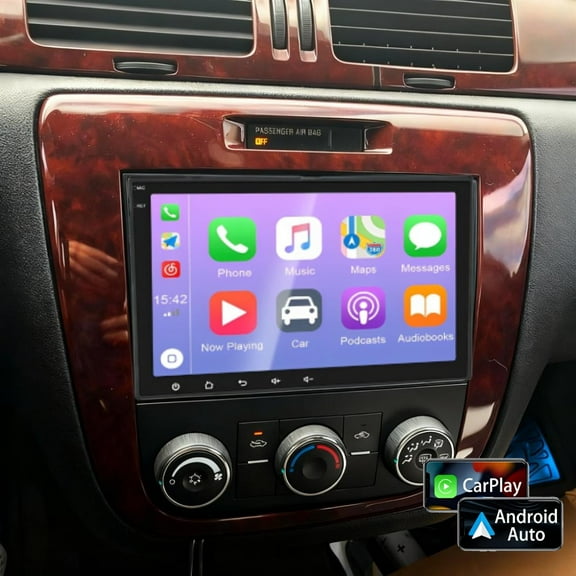 Molaner Android 15 Car Stereo for Chevrolet Impala 2006-2013 8 inch IPS Touch Screen Car Radio Fit for Wireless Carplay/Android Auto,GPS, WiFi, Bluetooth, FM, 2+32G